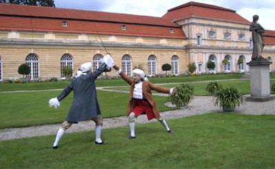 Duell vor dem Schloss Charlottenburg